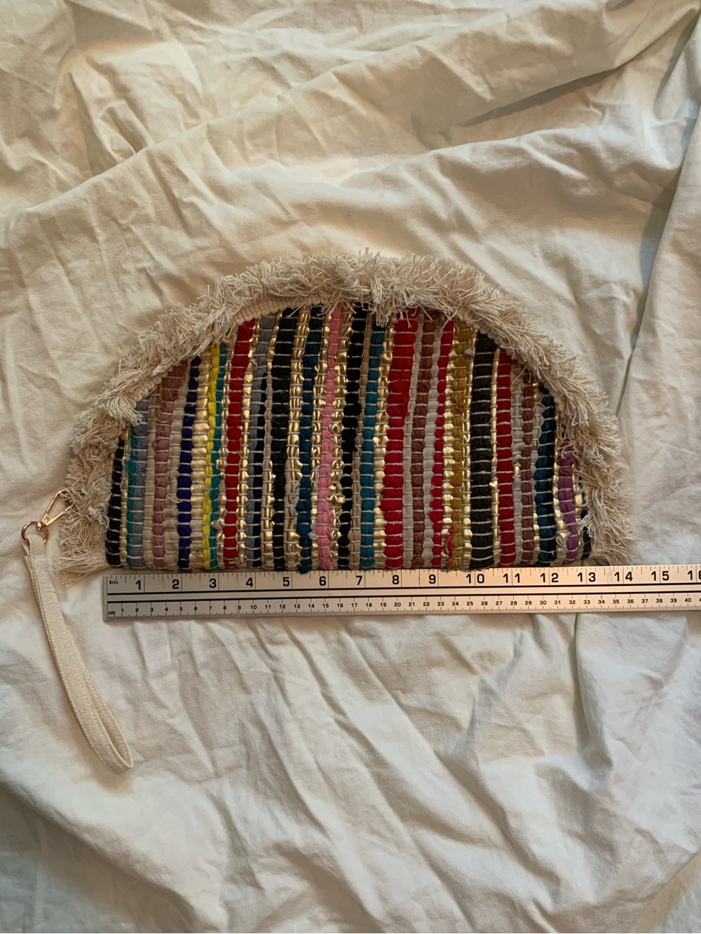 Colorful Woven Vintage Clutch